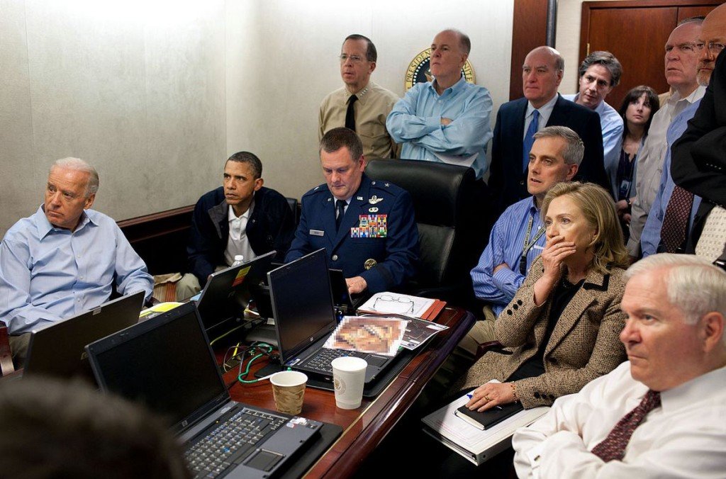 Watching Osama Bin Laden being killed