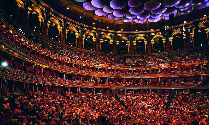 Inside the iconic auditorium at the Royal Albert Hall