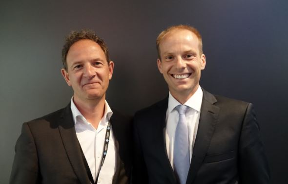 Thomas Lausten, VP EMEA at Milestone Systems and Sieger Volkers, Managing Director Security Management