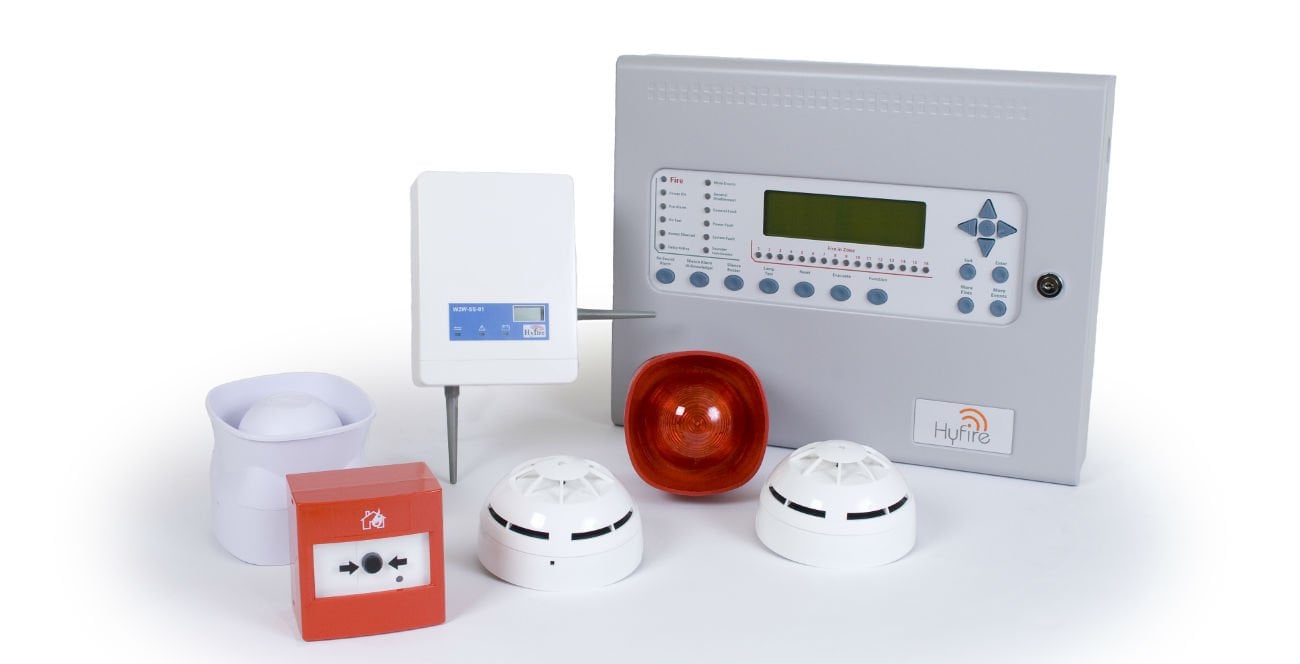 download red light on alarm system