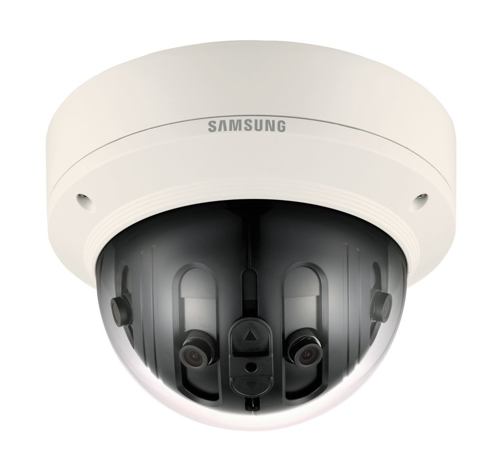 Hanwha Techwin has launched a 7.3 megapixel 180° panoramic camera as its latest addition to the Samsung Wisenet P series.