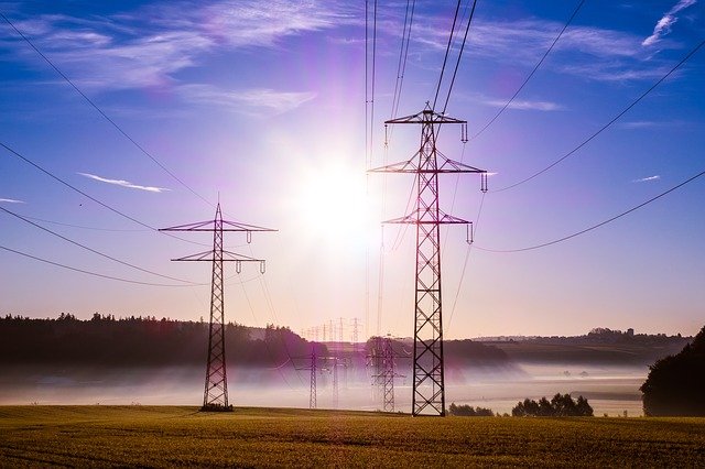 power lines electricity utilities