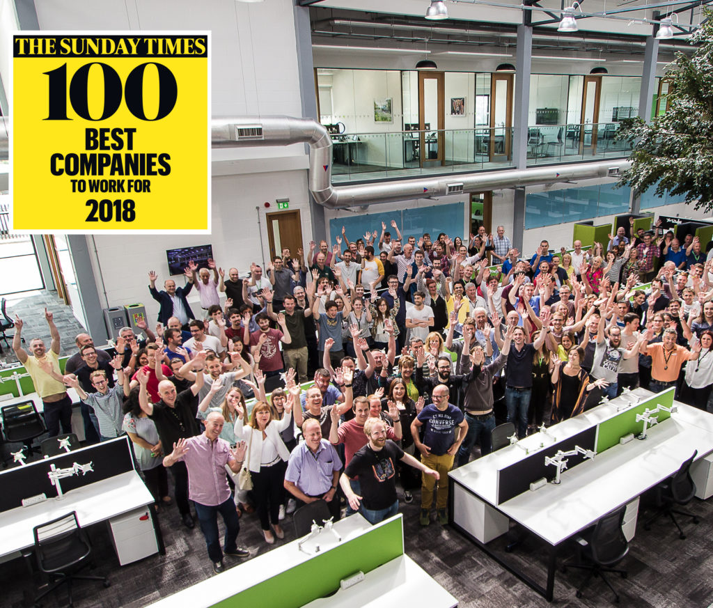 IP access control pioneer Paxton has been named in The Sunday Times 100 best companies to work for – the only security company to make the 2018 list.