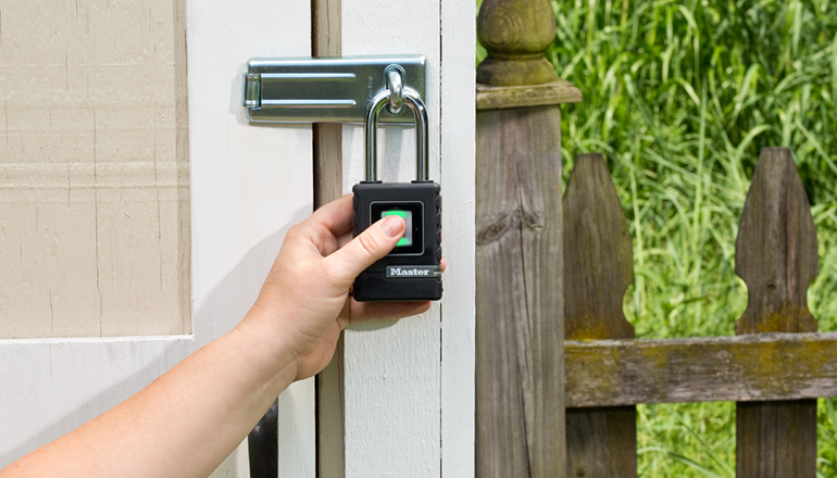 Biometric padlock clearance