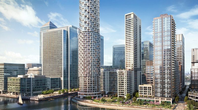 Wood wharf, a 23-acre site in Canary Wharf, London - another recent project for QCIC