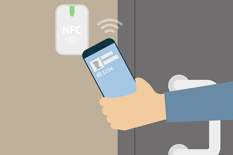 Alamy Stock-Mobile access control NFC-23