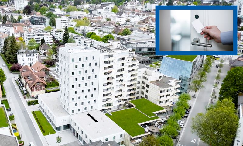 Hotel Flint in Dornbirn, Austria, has had its access control upgraded to a wireless system to improve customer experience. 